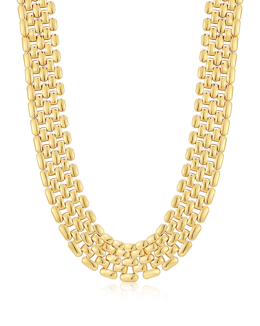 Luv Aj - Celine Chain Link Necklace - Gold -