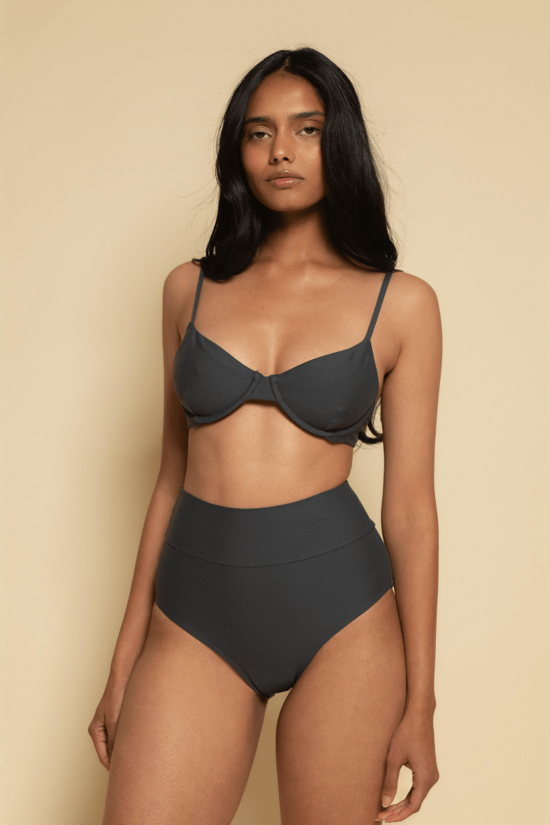Montce - Charcoal Dainty Bikini Top -