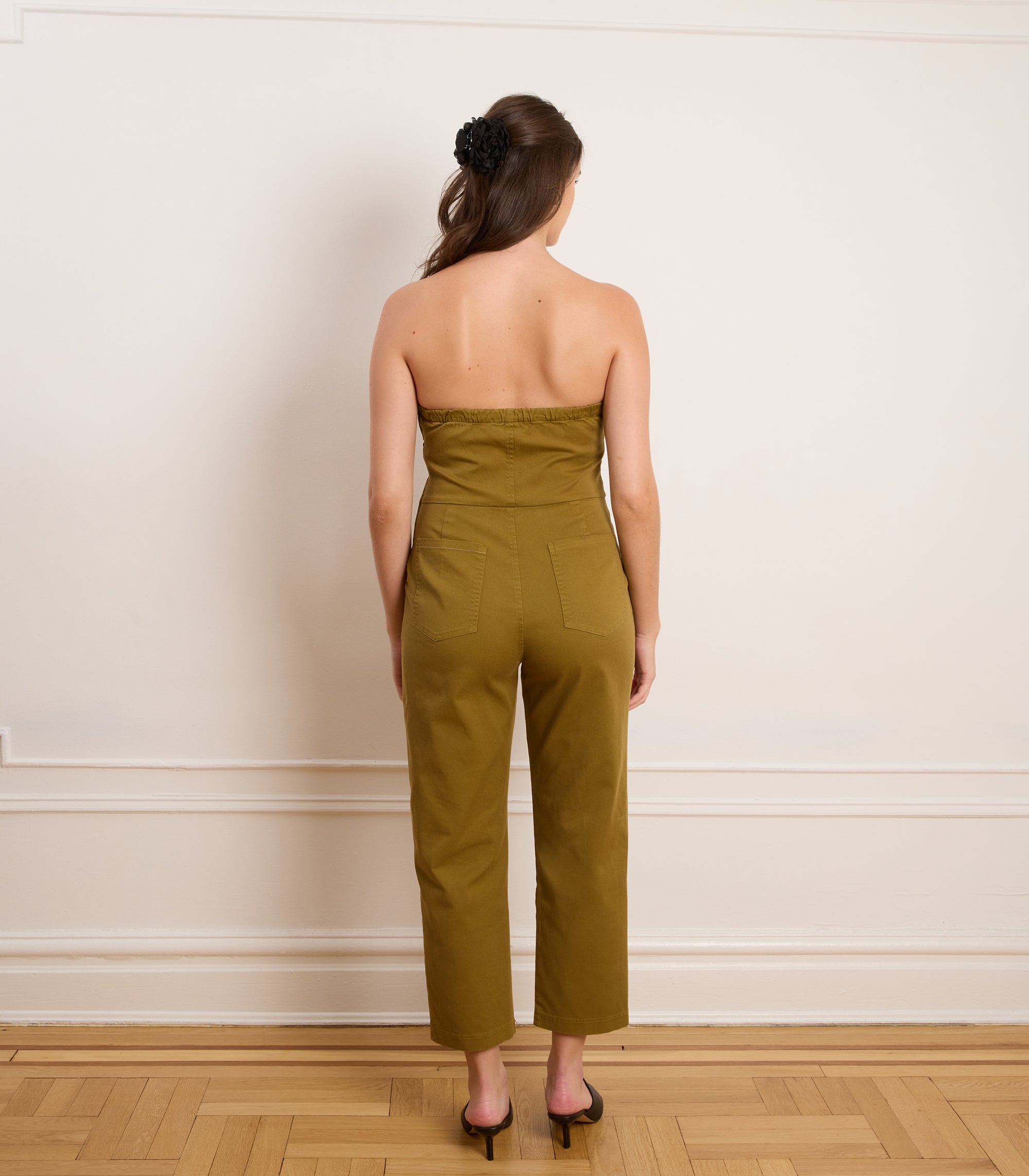 Loup - Beverly Strapless Jumpsuit - Chartreuse -