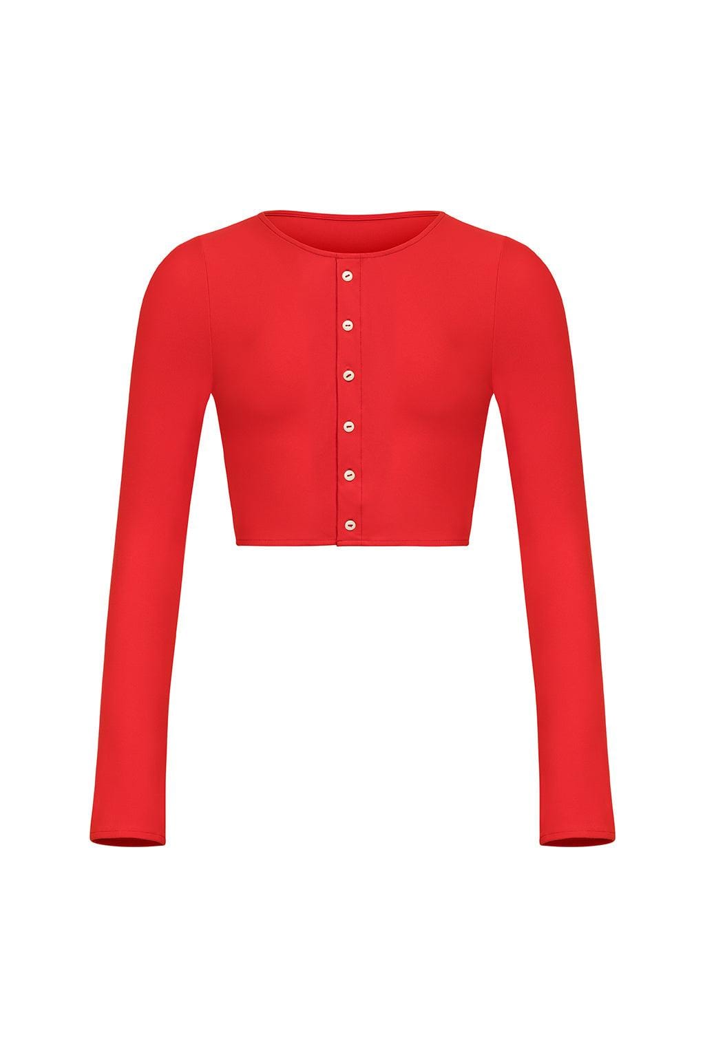 Montce - Cherry Button Down Cardi -