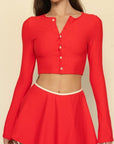 Montce - Cherry Cream Binded Ballet Skirt -