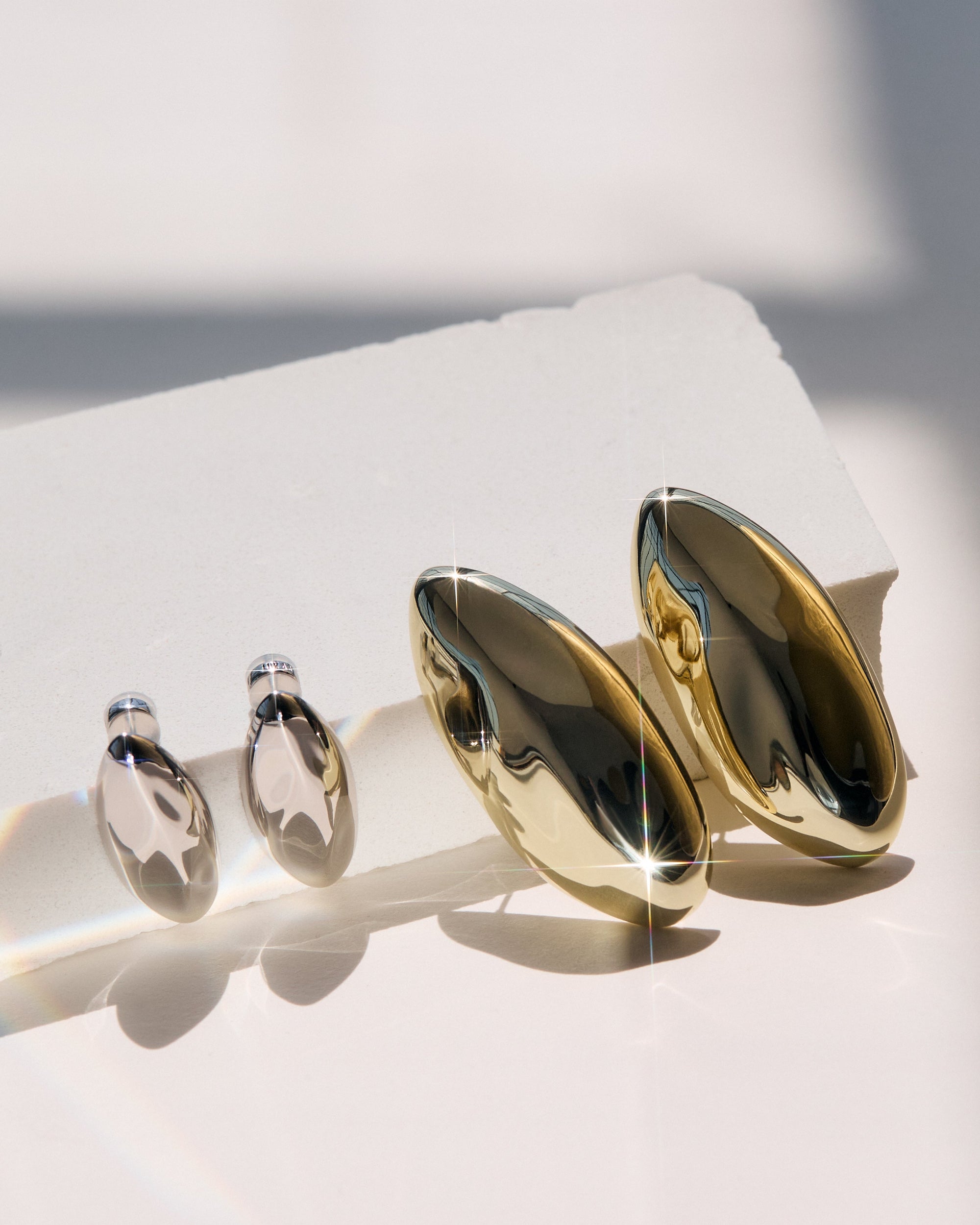 Luv Aj - The XL Chrome Orb Studs -