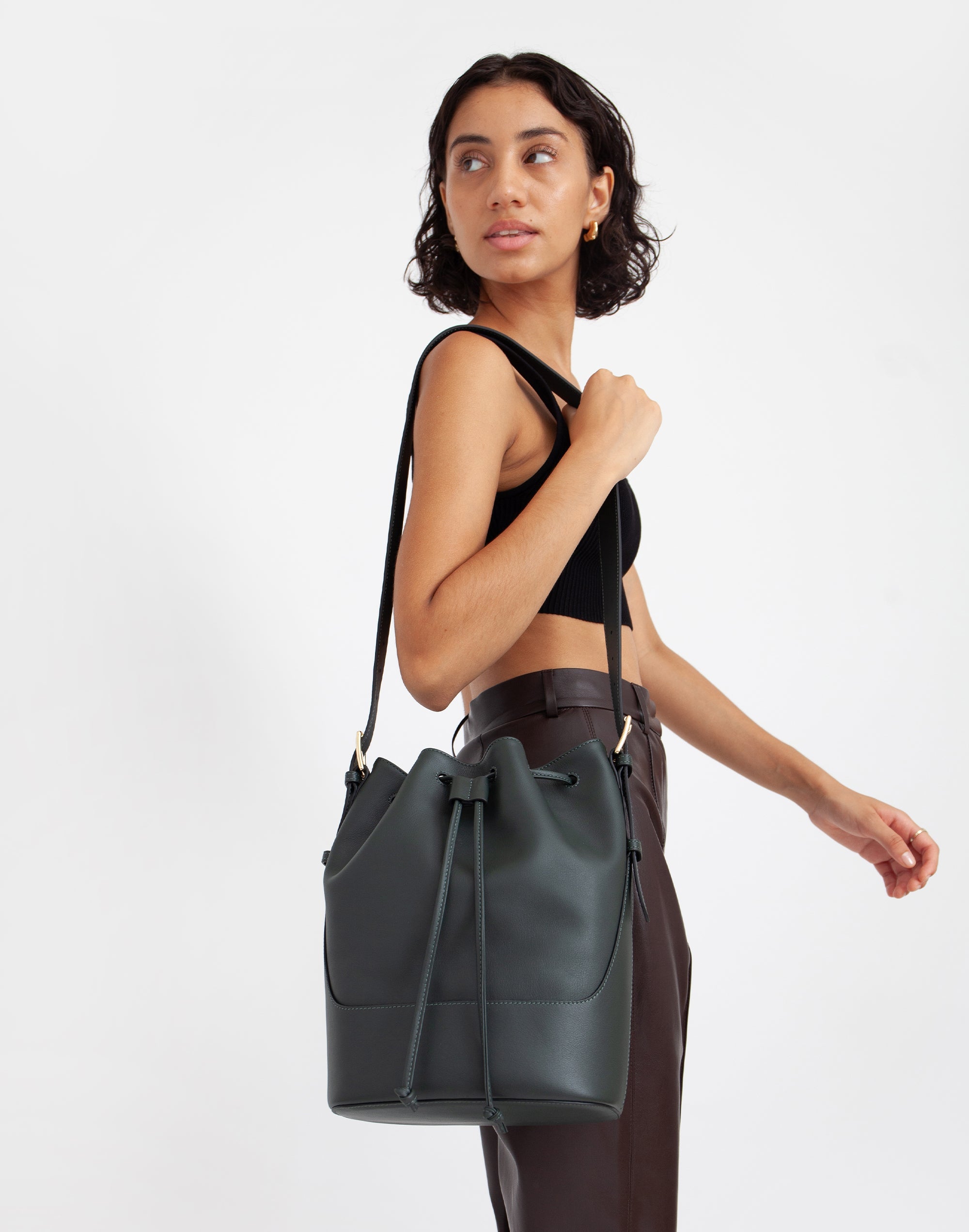 Luxe Cinch Bucket Bag