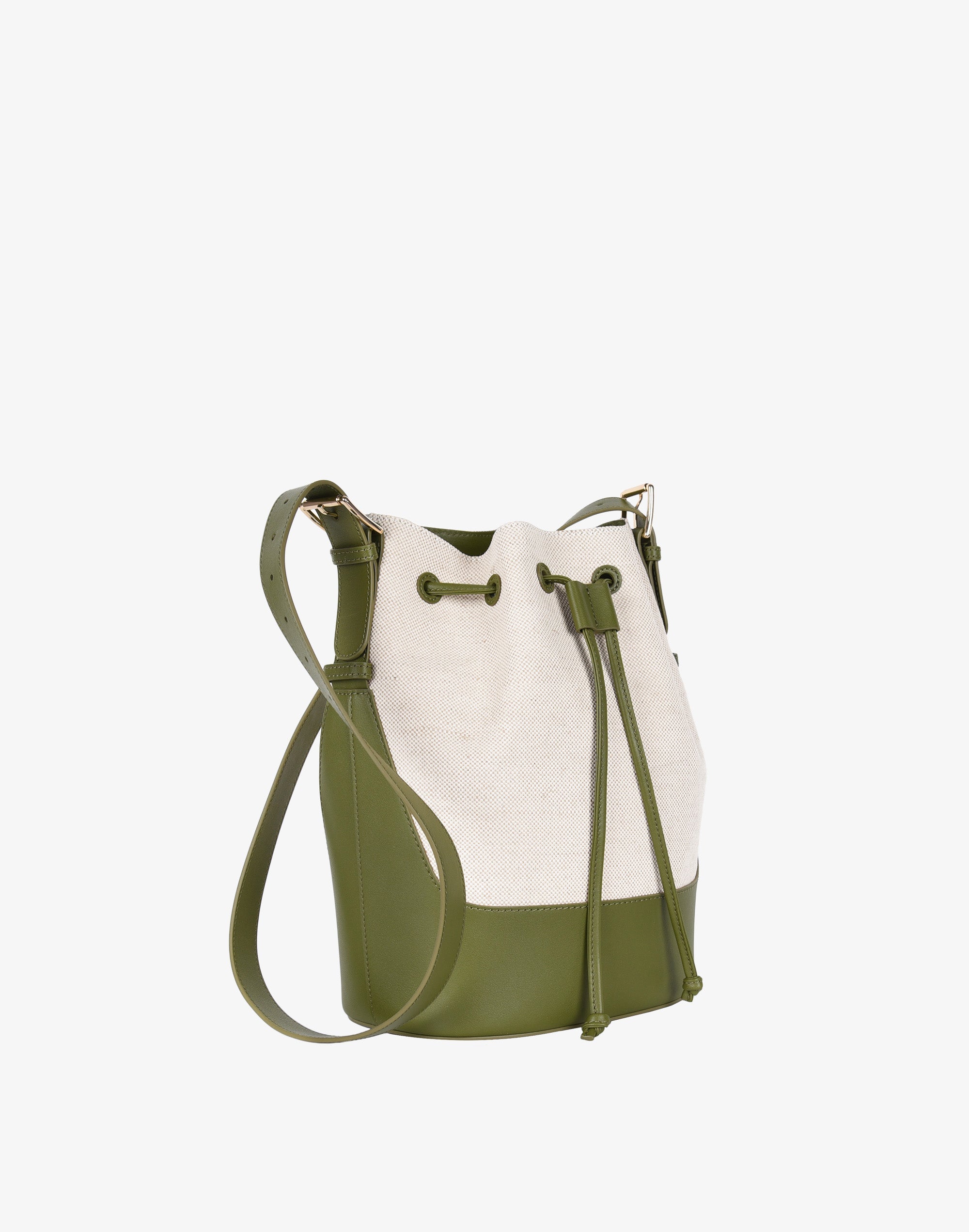 Canvas Cinch Bucket Bag