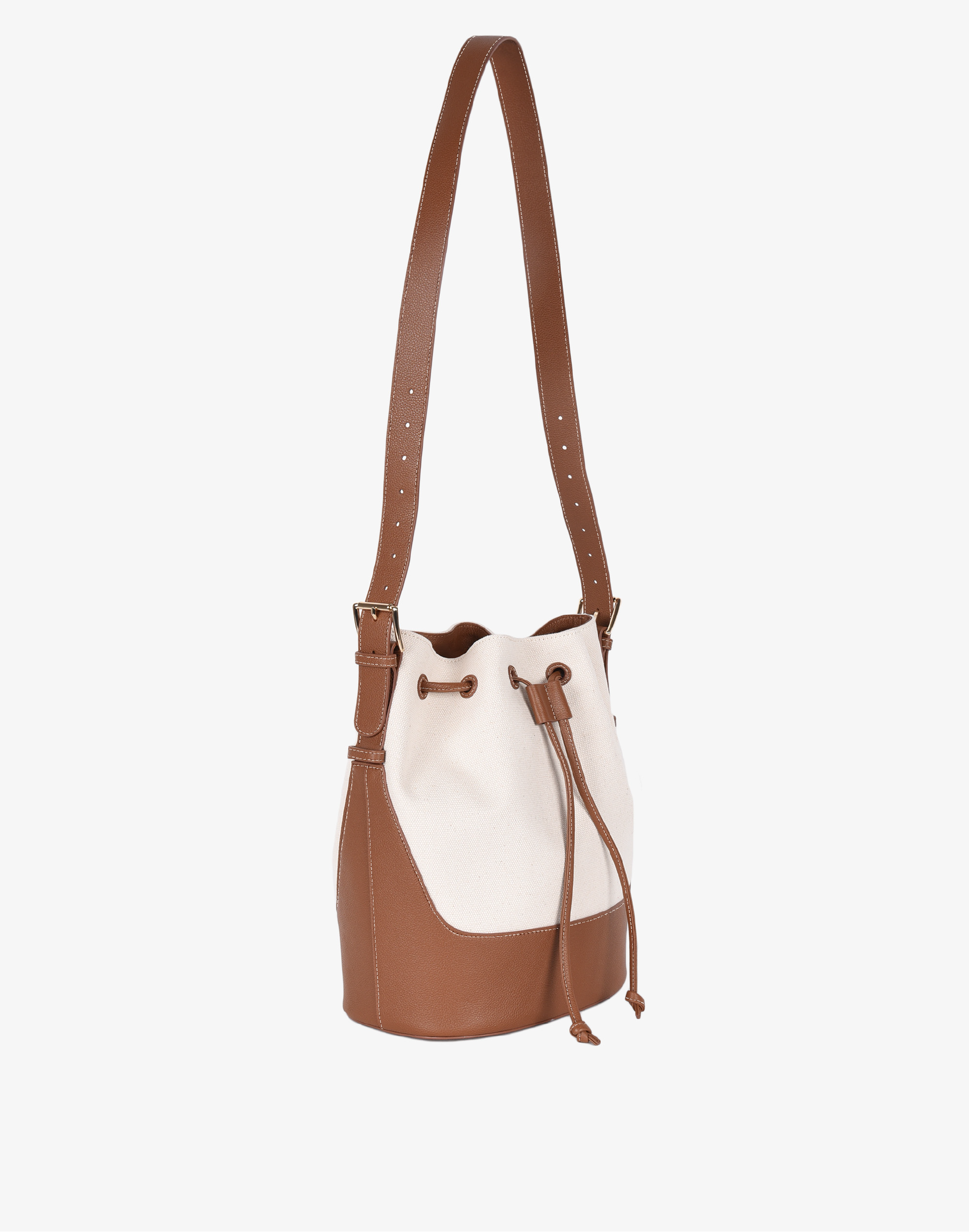 Canvas Cinch Bucket Bag