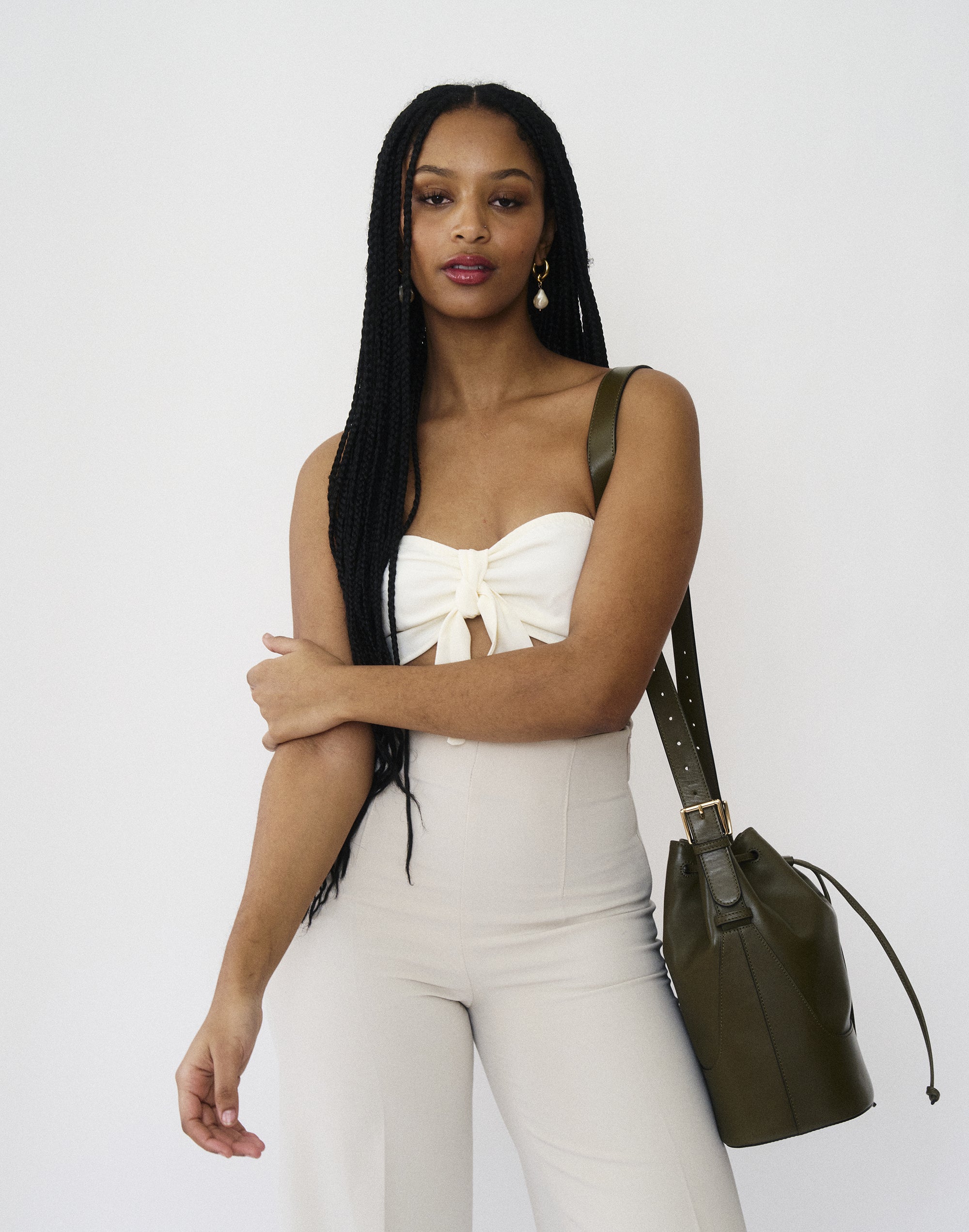 Luxe Cinch Bucket Bag