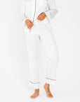 ettitude - Sateen PJ Pants - Cloud
