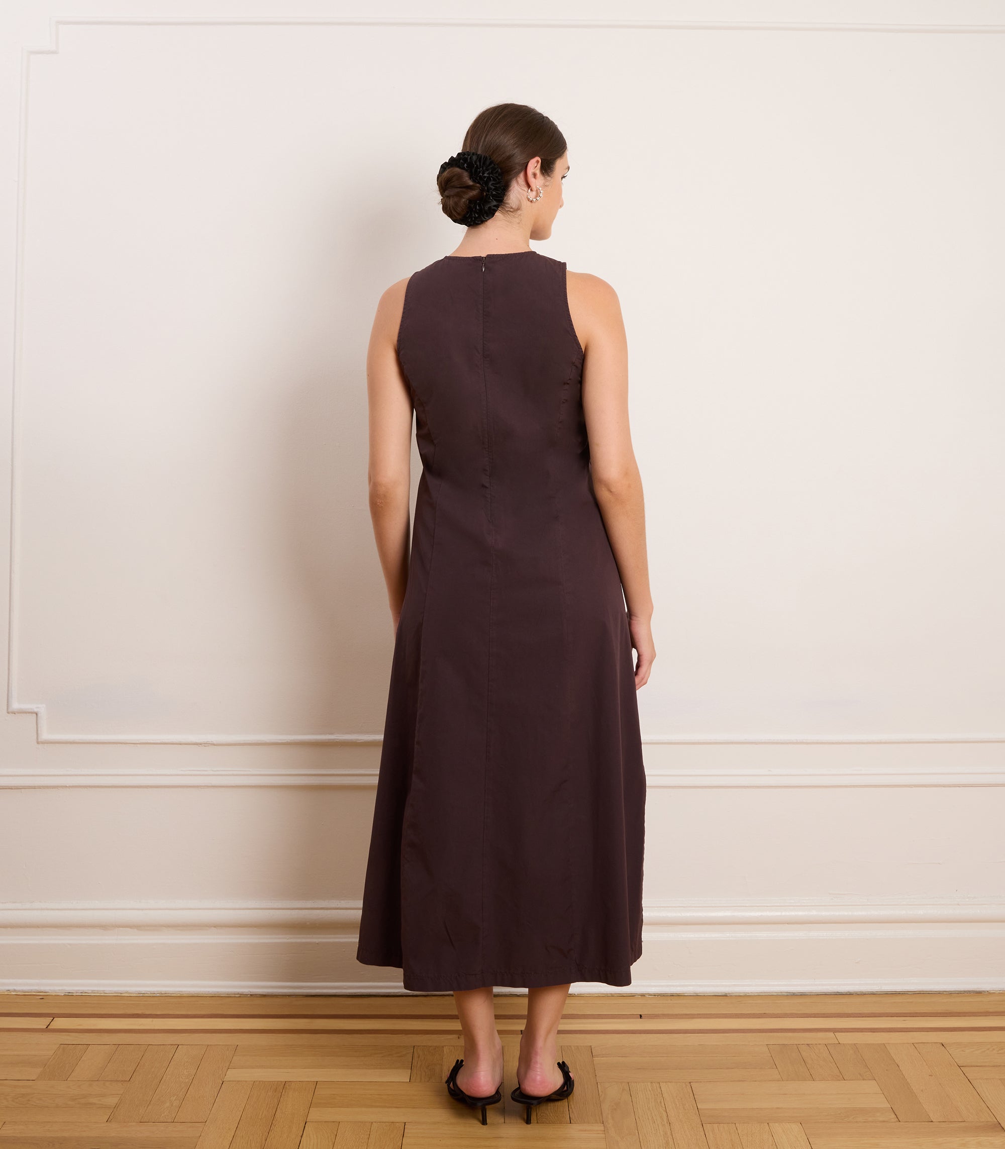Loup - Tyler Midi Dress - Dark Cocoa -