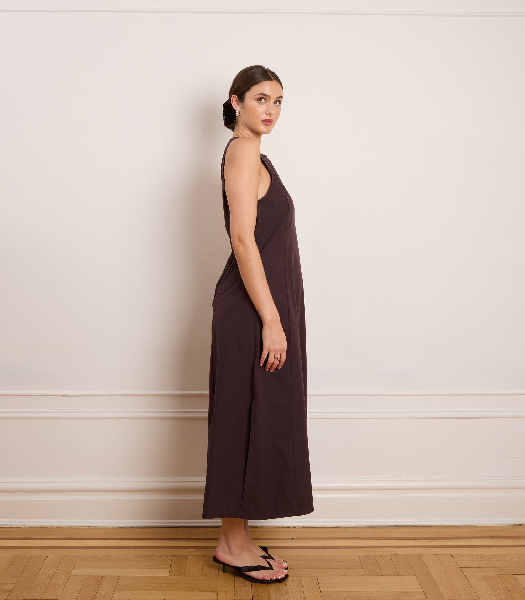 Loup - Tyler Midi Dress - Dark Cocoa -