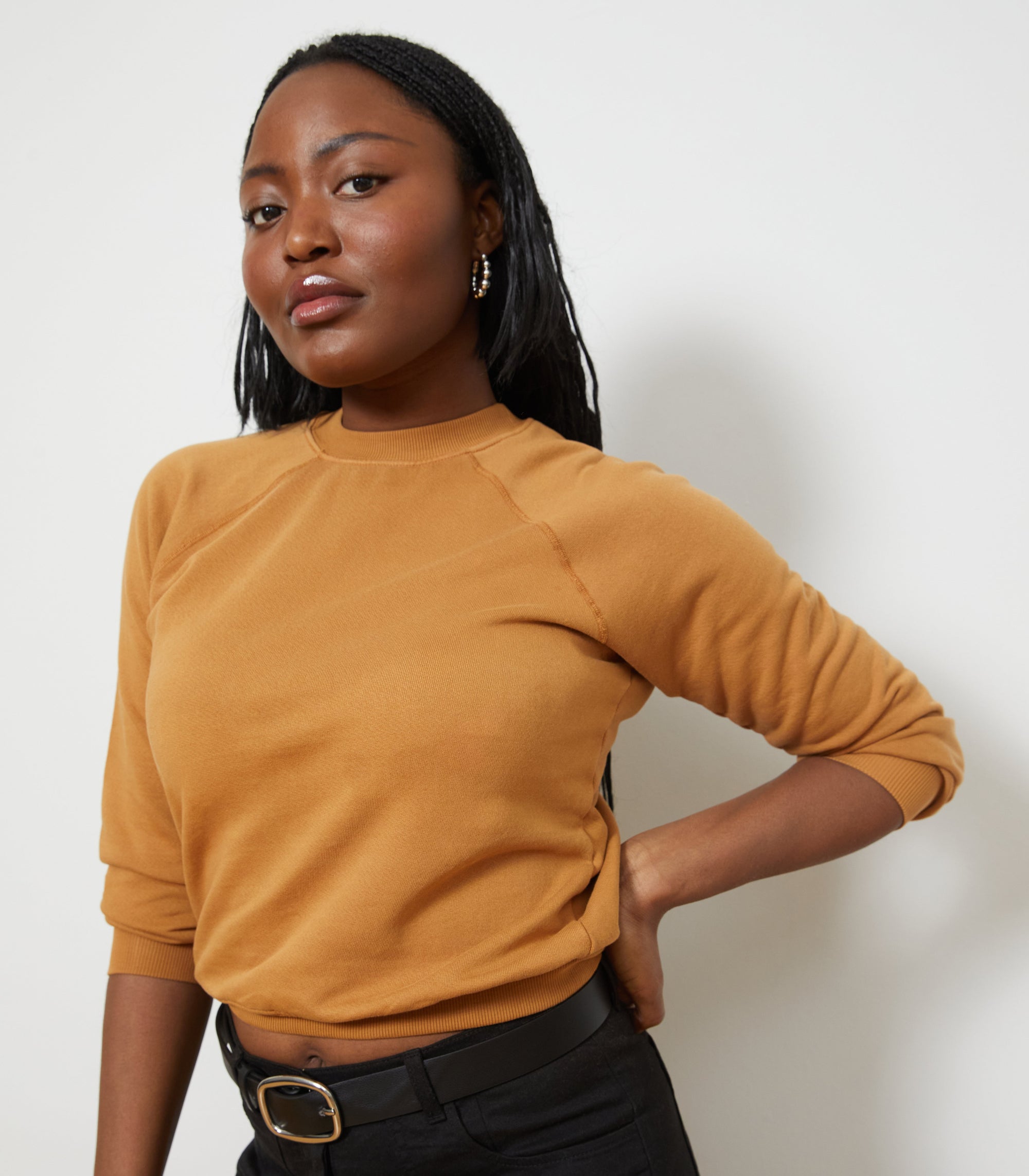 Loup - Nico Crew Neck Sweatshirt - Copper -