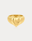 Luv Aj - The Corazon Signet Ring - Gold