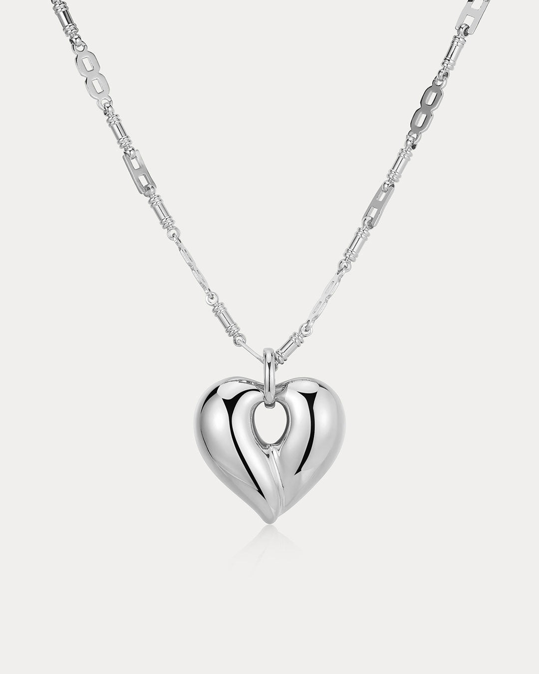 Luv Aj - The Corazon Statement Necklace - Silver