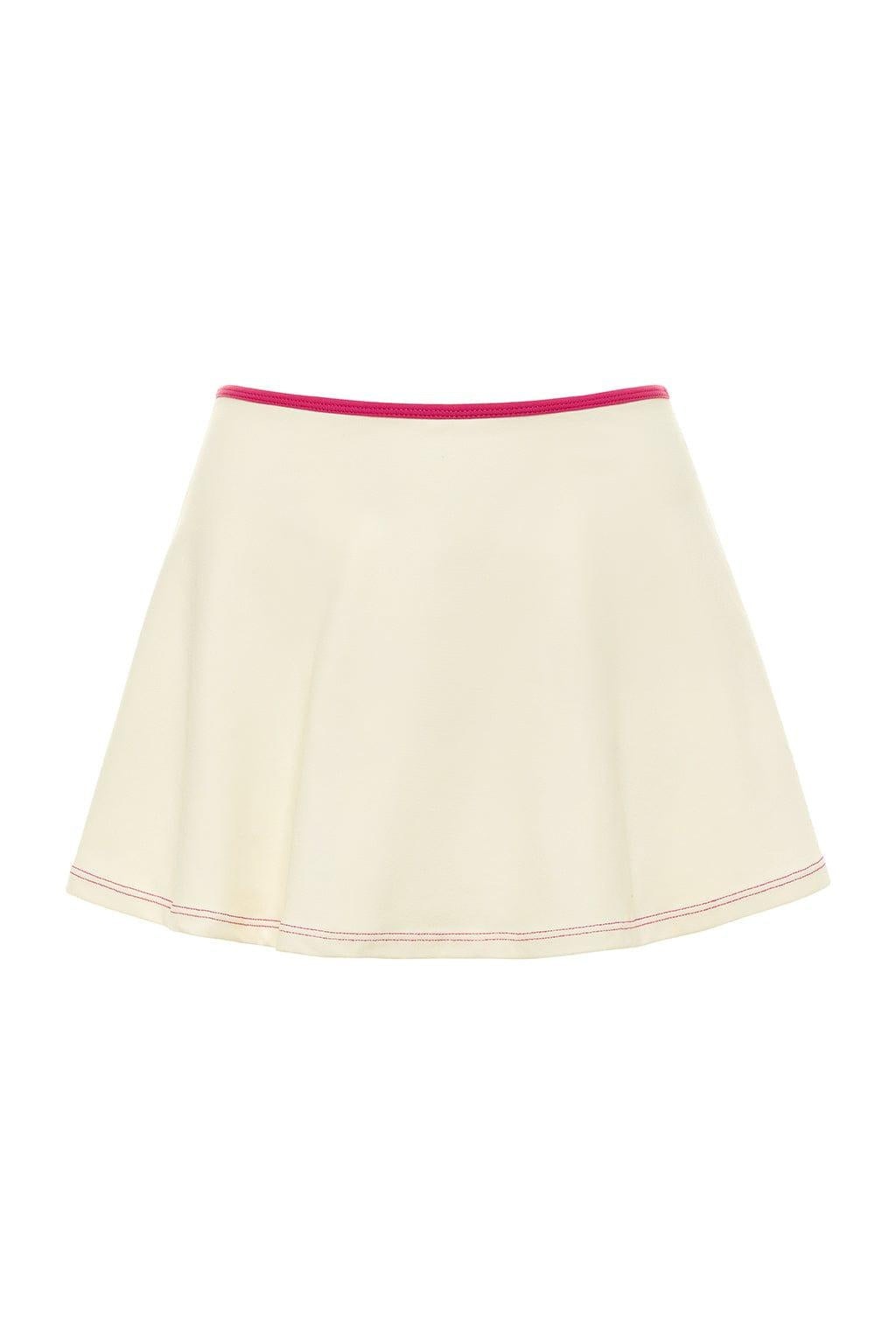 Montce - Cream Raspberry Binded Ballet Skirt -