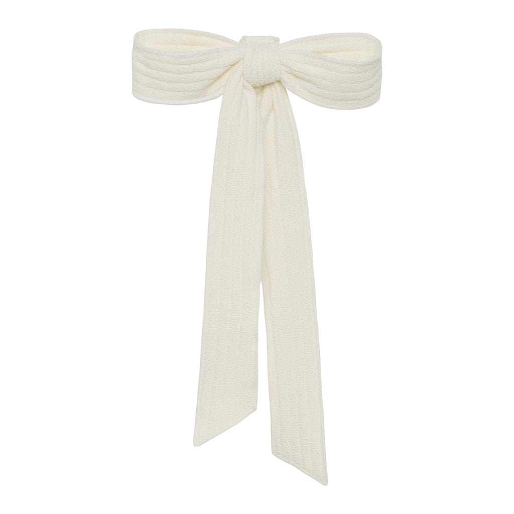 Montce - Cream Terry Rib Hair Ribbon -
