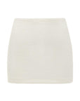 Montce - Cream Terry Rib Micro Skirt -