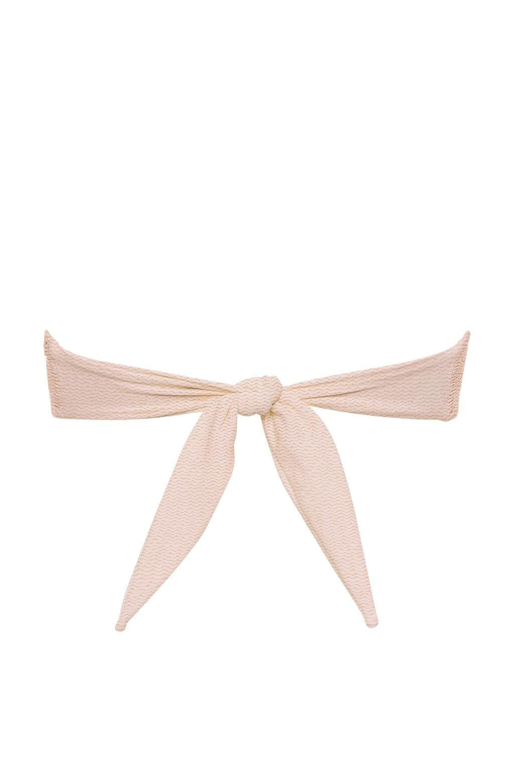 Montce - Crema Scrunch Tori Bandeau Bikini Top -