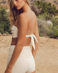 Montce - Crema Scrunch Tori Bandeau Bikini Top -