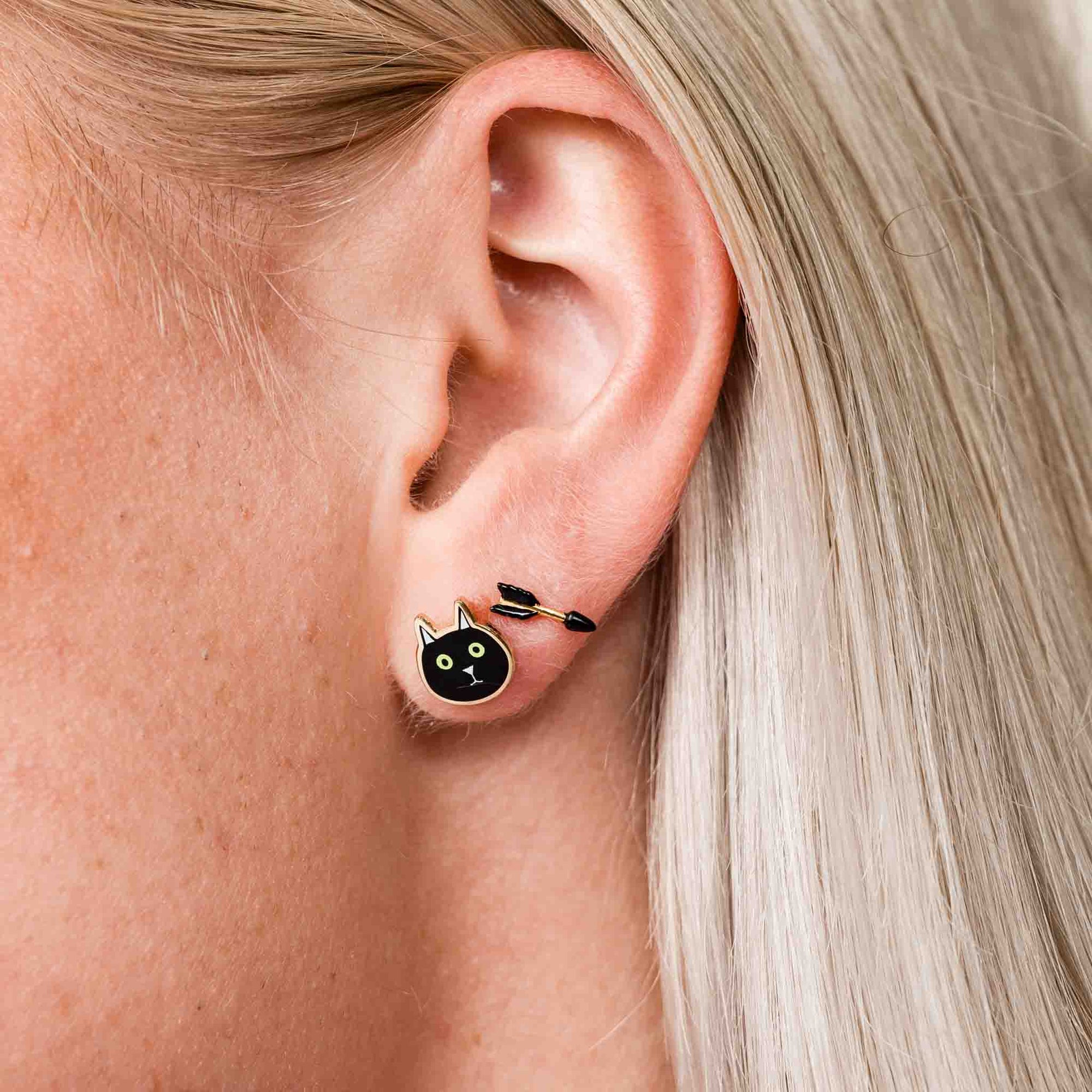 Larissa Loden - Black Arrow Studs -