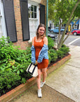 Whimsy & Row - Sonja Dress in Rust Rib -