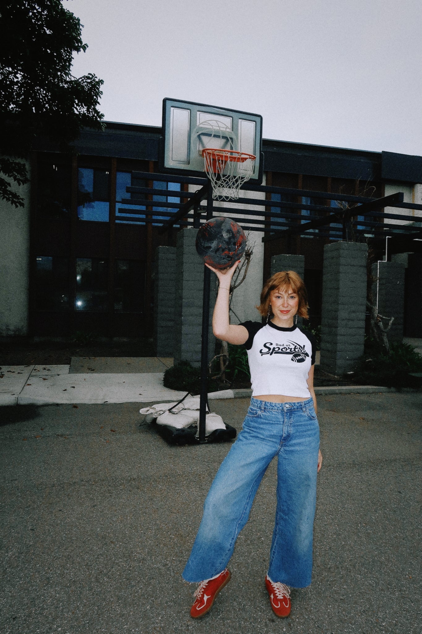 Elizabeth Bay - Bad at Sports | Rag Tee - Black &amp; White -