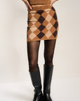 Callahan Knitwear - Dawn Mini Skirt - Chocolate -