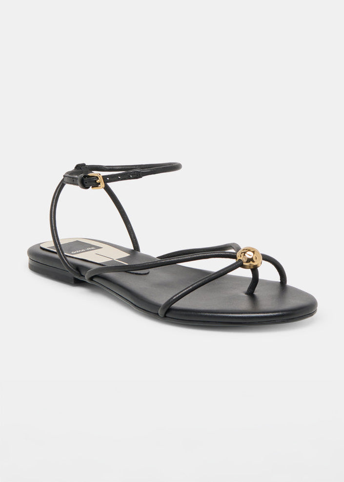Kenley Sandals - Black Leather