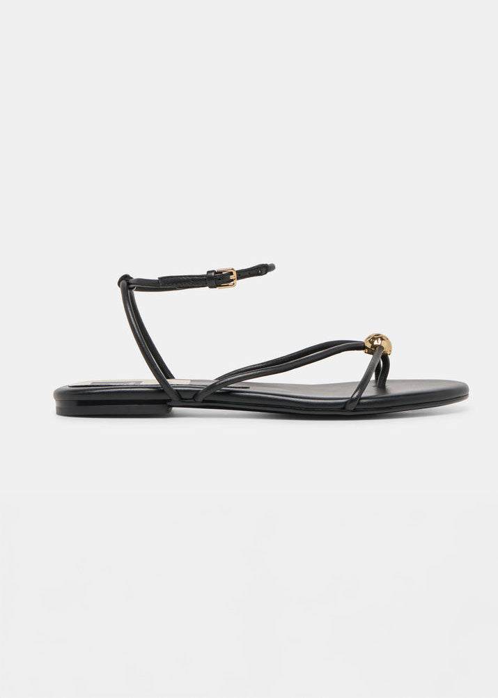 Kenley Sandals - Black Leather