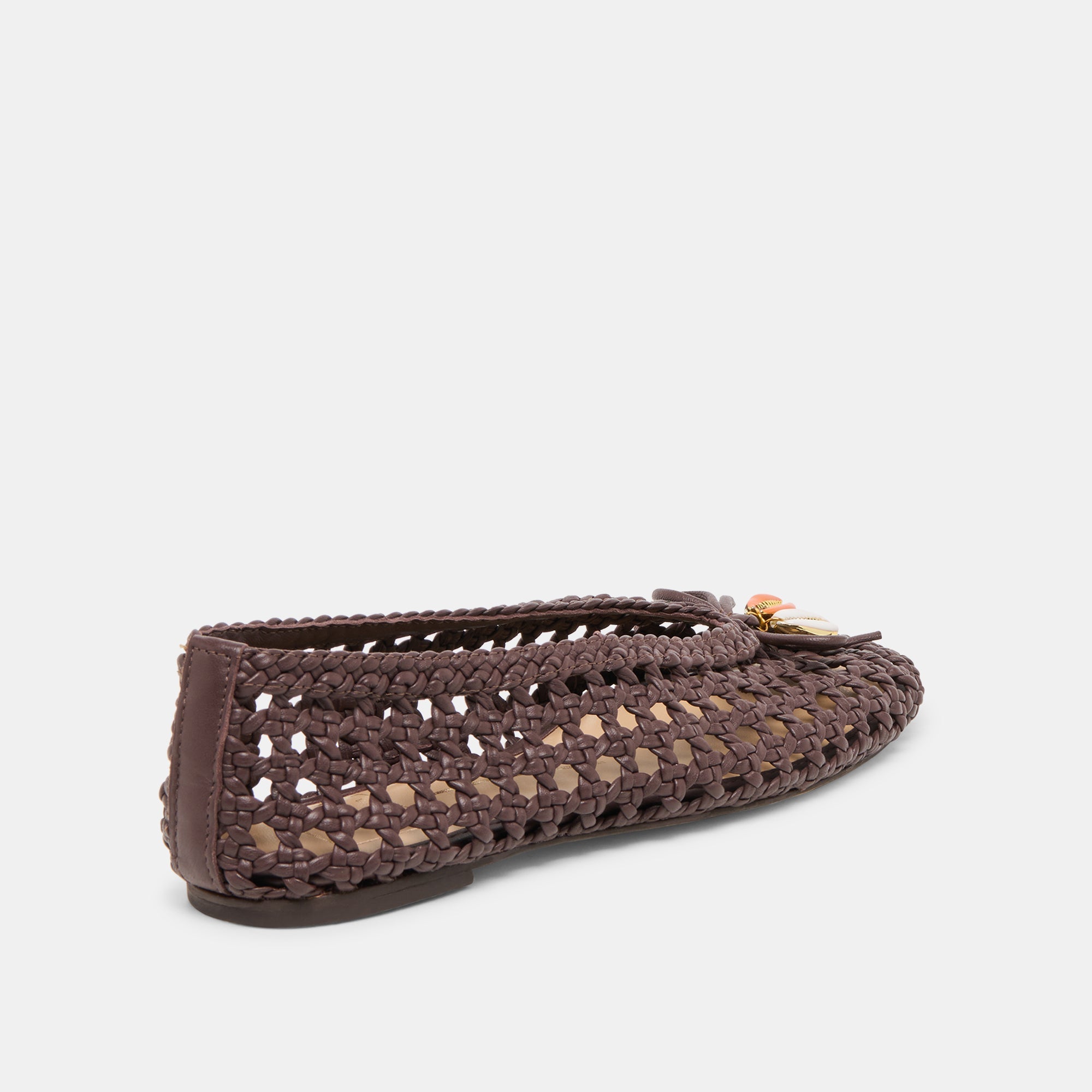 Dolce Vita - Cason Ballet Flats - Dark Brown Woven Leather -