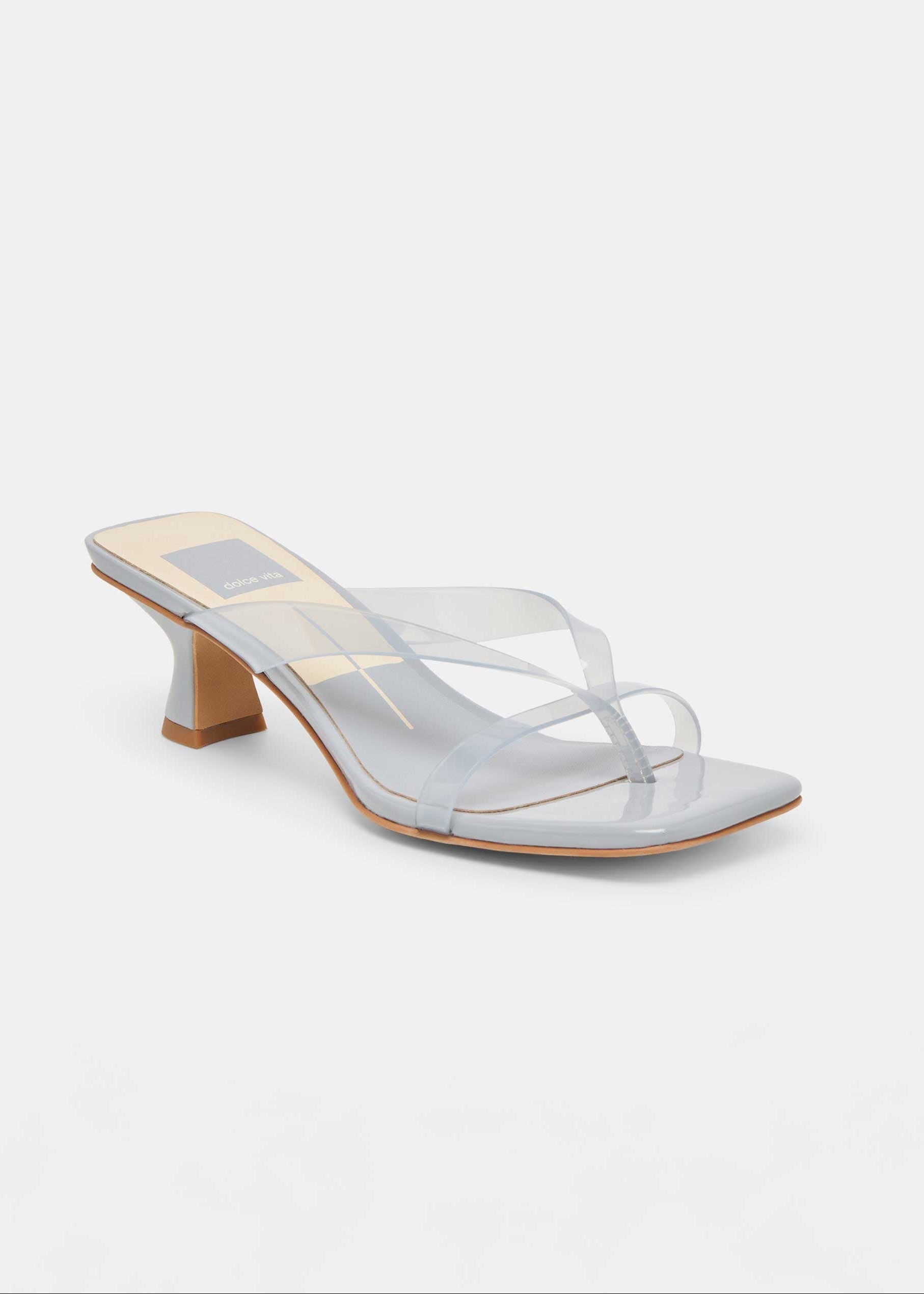 Dolce Vita - Brevel Vinyl Heels - Dusty Blue Jelly -
