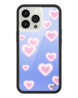 Wildflower iPhone case 13 Pro Dreamy Hearts Blue Pink Cute