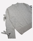 Gigi Knitwear - Bow Sweater - Grey -