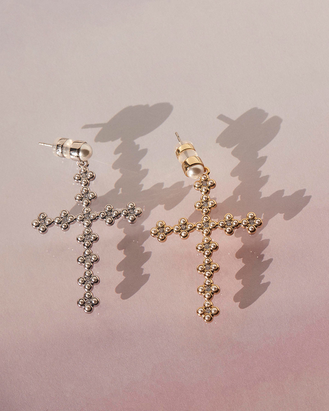 Luv Aj - The Daisy Stud Cross Earrings -