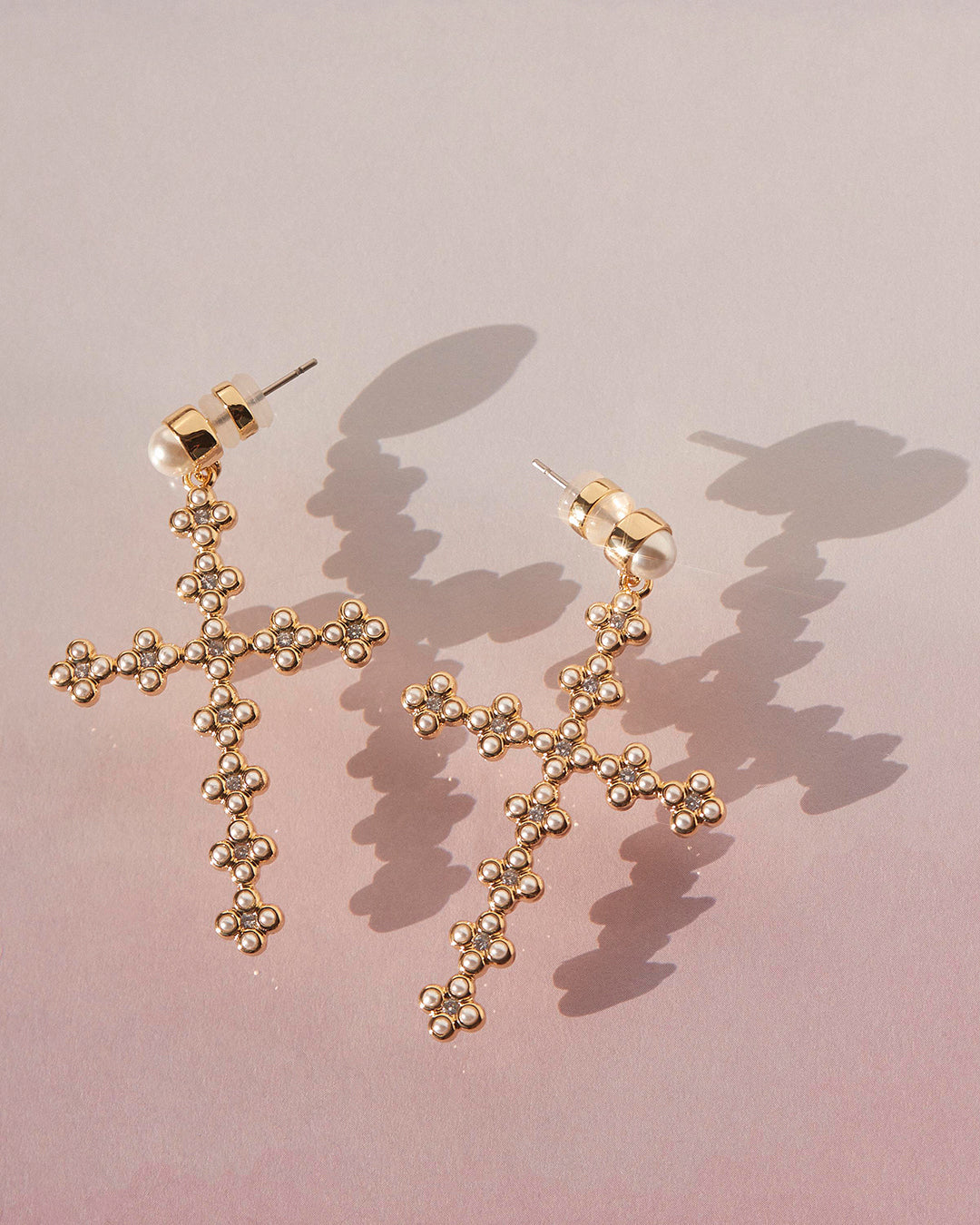 Luv Aj - The Daisy Stud Cross Earrings -