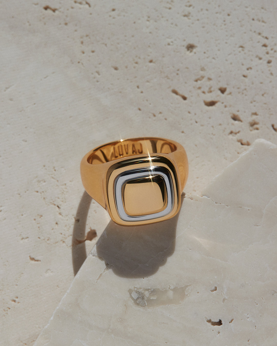 Luv Aj - Dalia Two-Tone Ring -