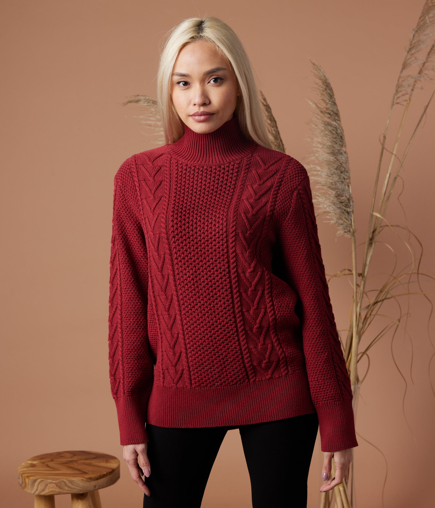 Known Supply - Dallas Sweater - Ruby -