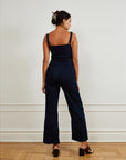 Billy Jumpsuit in Dark Indigo Denim | LOUP