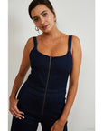 Billy Jumpsuit in Dark Indigo Denim | LOUP
