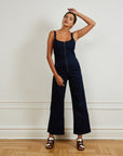 Billy Jumpsuit in Dark Indigo Denim | LOUP