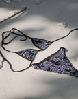 Noserider Surf Club - Triangle Surf Bikini Top in Dark Tropics -