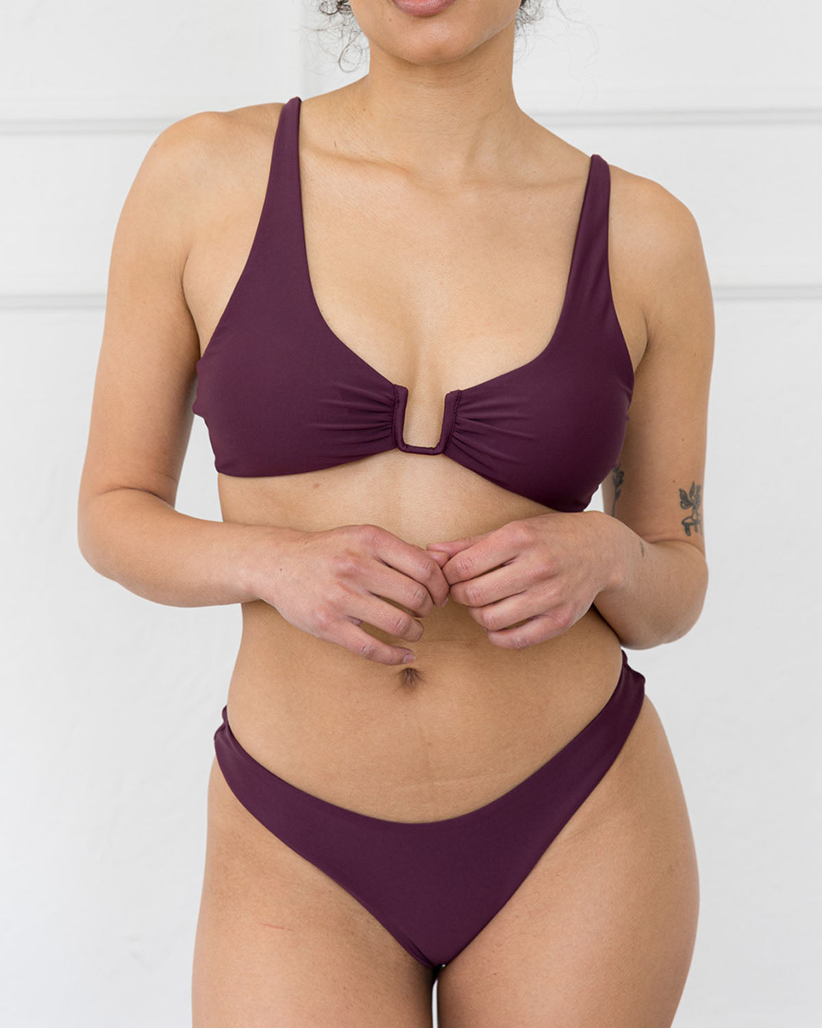 Serei Swim - Devi U-Wire Top - Mangosteen -
