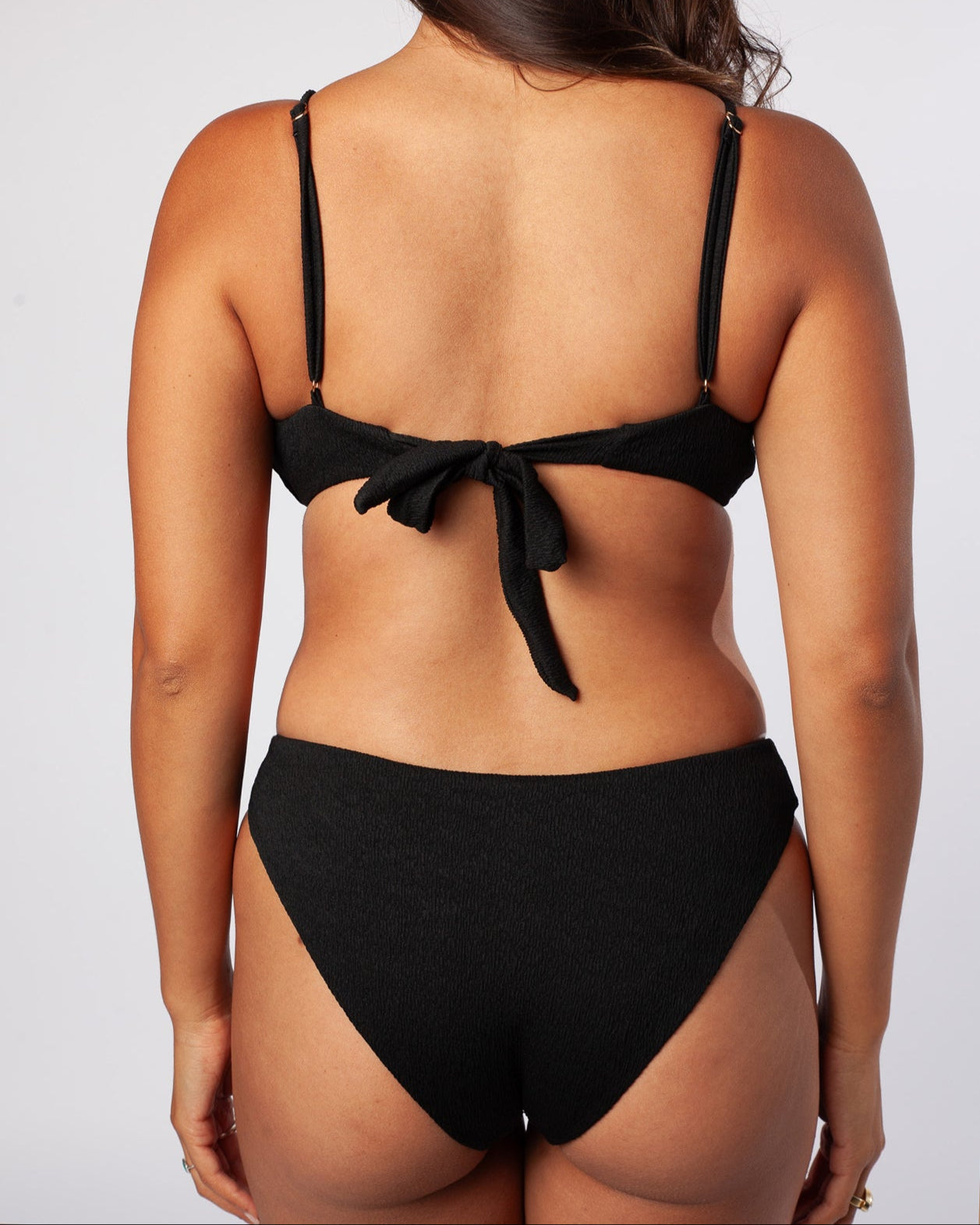 Serei Swim - DEVI Bottoms - Textured Black -