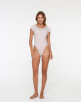 Noserider Surf Club - Short Sleeve Surf Suit in Banda Lines -