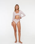Noserider Surf Club - Noserider Surf Bikini Top in Banda Lines -