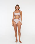 Noserider Surf Club - Noserider Surf Bikini Top in Banda Lines -