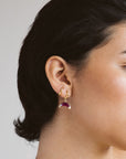 Luna Norte - Crescent Horn Huggie Hoop Earring -