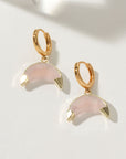 Luna Norte - Crescent Horn Huggie Hoop Earring -