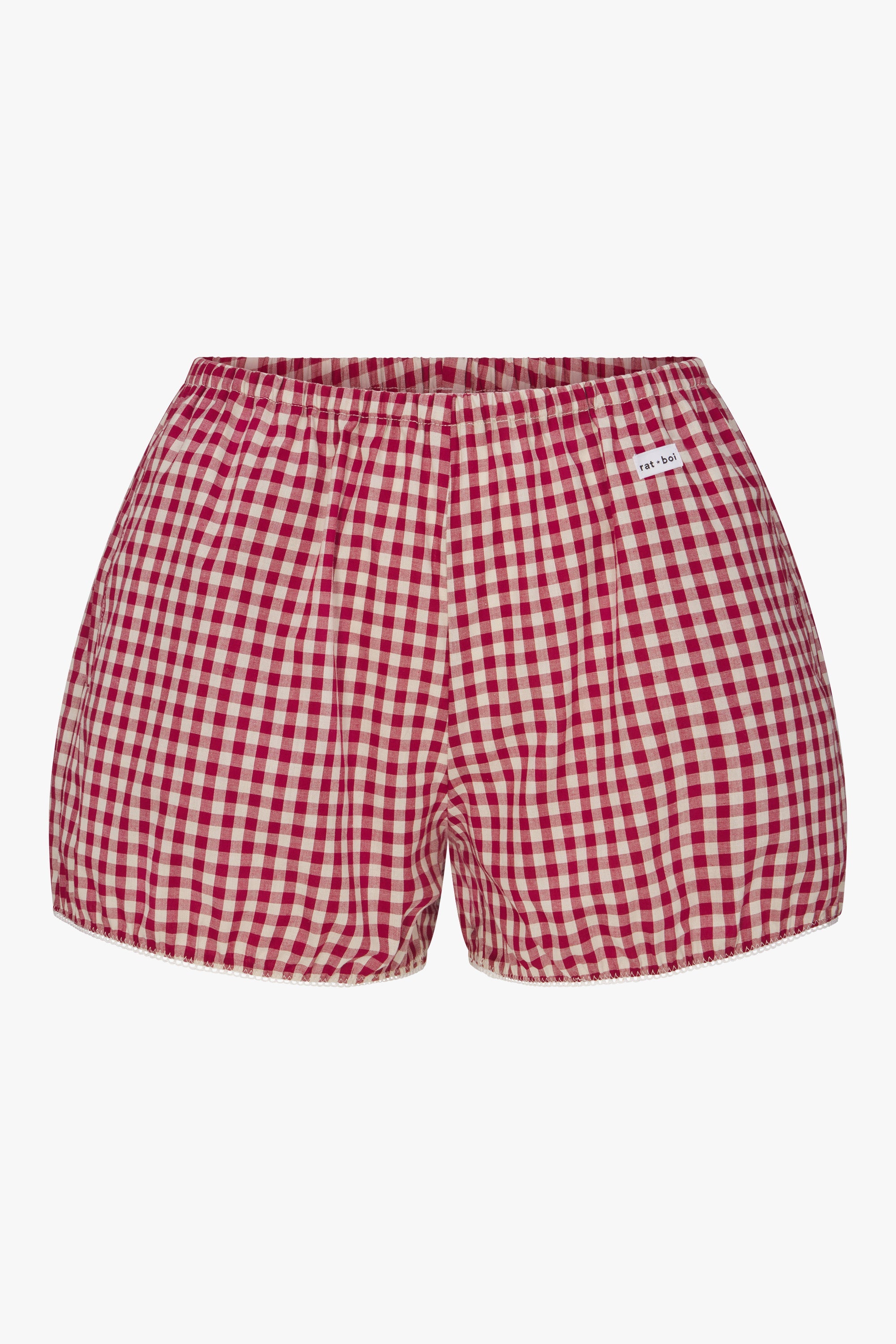 Rat Boi - Easy Bloomer Short - Cherry Gingham -