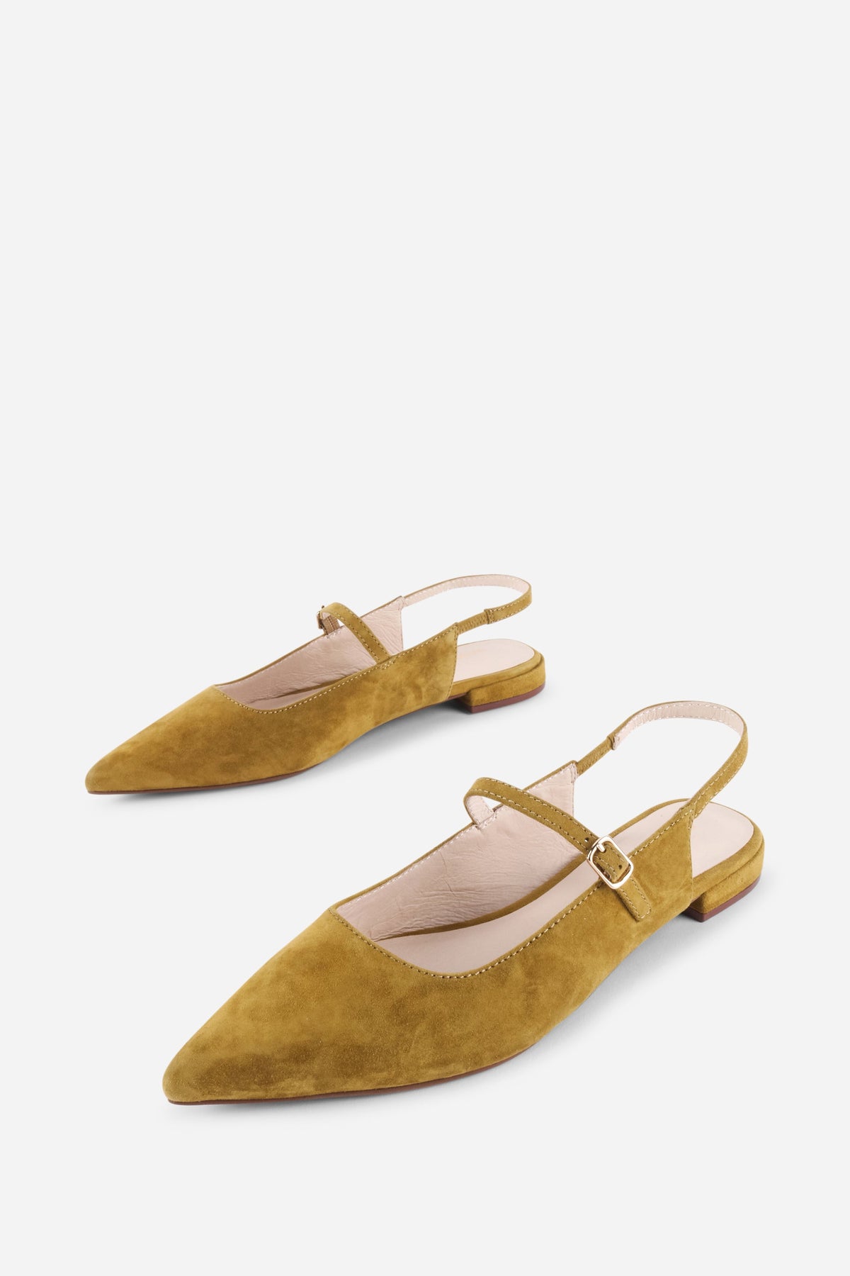Intentionally Blank - Escape Slingback Flat - CUMIN KID SUEDE