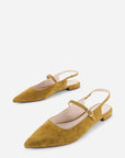 Intentionally Blank - Escape Slingback Flat - CUMIN KID SUEDE