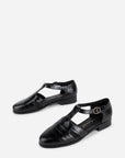 Intentionally Blank - Eureka Fisherman Flat - BLACK EMBOSSED LEATHER